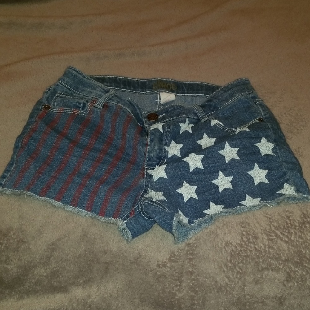 Denim cutoffs for  the 4th of July